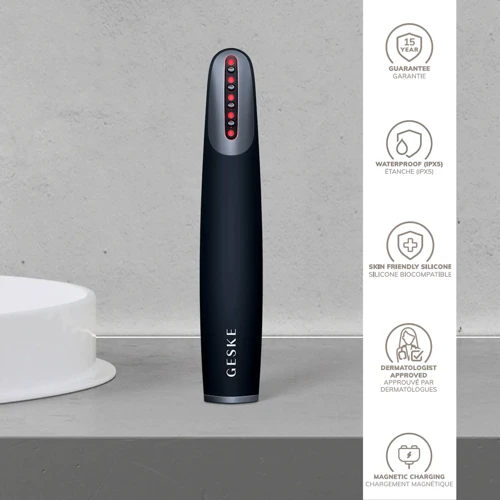 Устройство для укрепления и тонизации кожи лица GESKE Skin Firming Wand 7в1 black фото 5
