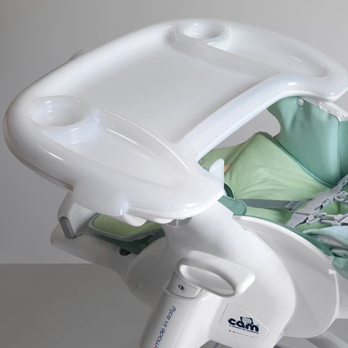 Стульчик для кормления CAM Istante Голубой со зверятами (S2400-С225): Наклон спинки 4 позиции