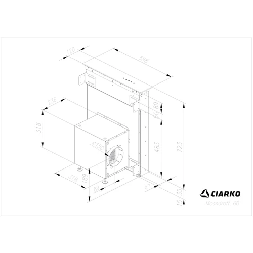 Вытяжка CIARKO CDB6001CC