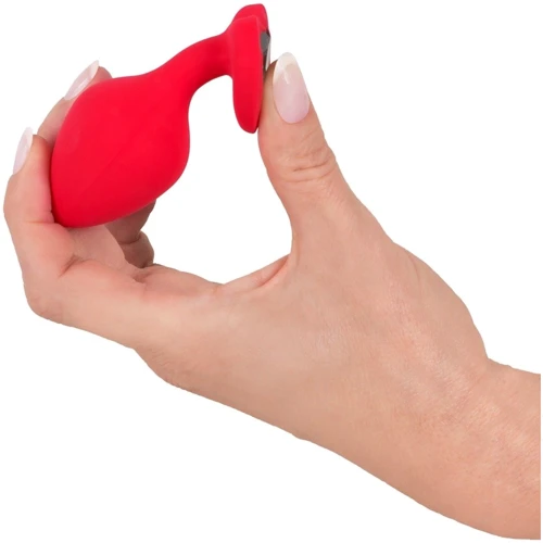 Анальная пробка с кристаллом Orion Silicone Plug Medium