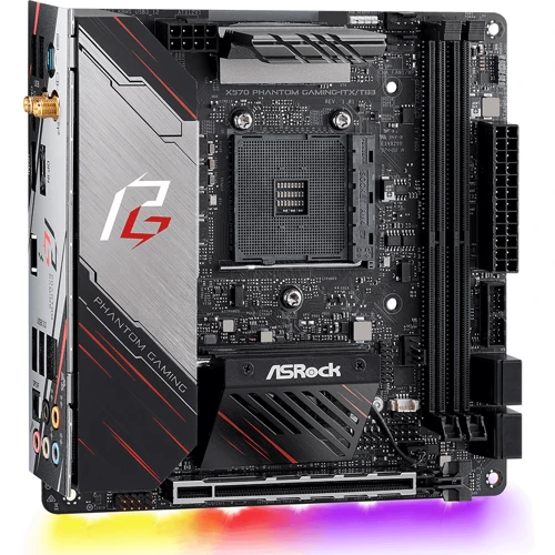 ASRock X570 PHANTOM GAMING-ITX/TB3: Разъемы на плате SATA 3.0, M.2