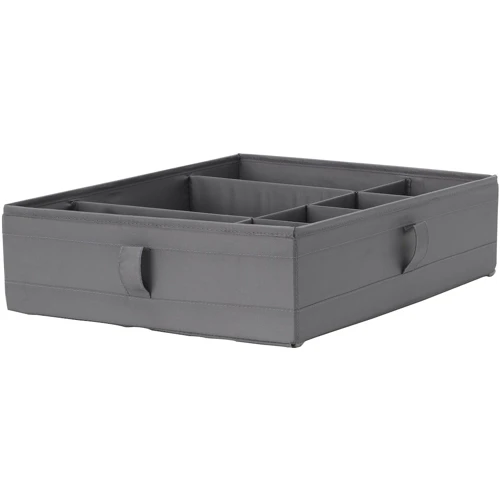 Коробка с перегородками ІКЕА SKUBB 44х34х11 см темно-серая (50400005): Производитель Ikea