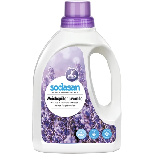 Органічний пом'якшувач/ополіскувач тканин Sodasan Fabric Softener для швидкого прасування Лаванда 750 мл