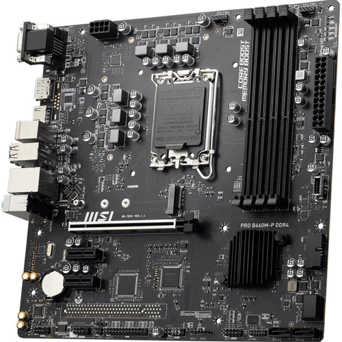 MSI Pro B660M-P DDR4: Оперативна пам'ять 4xDDR4 4800, до 128 ГБ
