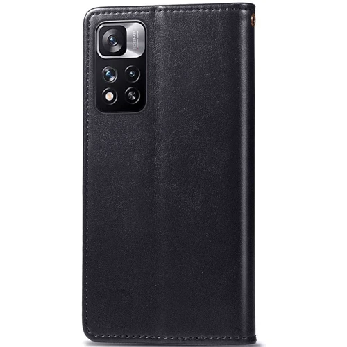 Чохол для телефона Mobile Case Getman Gallant Black для Xiaomi Redmi Note 11 Pro / Note 11 Pro 5G: Матеріал Искусcтвенная шкіра і Термополиуретан