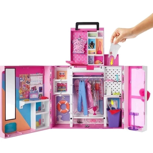 Игровой набор Barbie Двухэтажный шкаф с куклой Барби (HGX57) фото 2