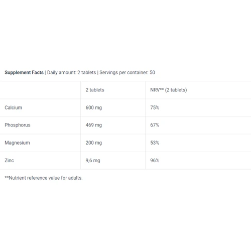 BioTechUSA Calcium Zinc Magnesium 100 tabs / 50 servings: Пол Унисекс