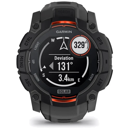 Смарт-часы Garmin Instinct 3 Solar 50mm Black with Charcoal Band (010-02935-00) фото 10