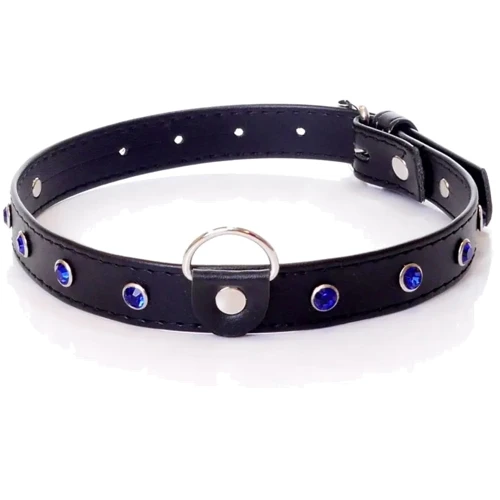 Ошейник с кристаллами Fetish Boss Series - Collar Navy Blue Crystal (BS3300118): Производитель Fetish Boss Series