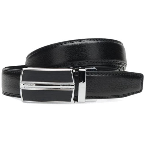 Мужской ремень Borsa Leather с пряжкой автомат (CV1058-1-black)