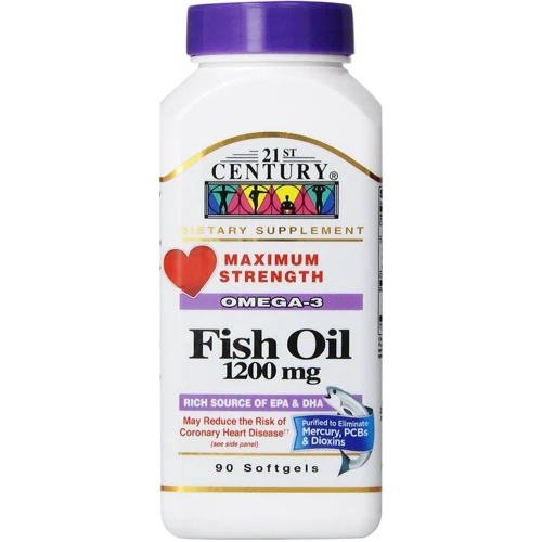 21st Century Max Str Omega 3 Omega 6 Fish Oil, 1,200 mg 90 Sgels