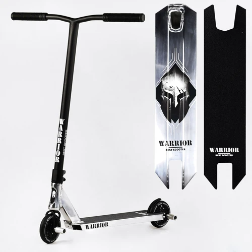 Самокат трюковый Best Scooter Warrior Black and White (112764) фото 8