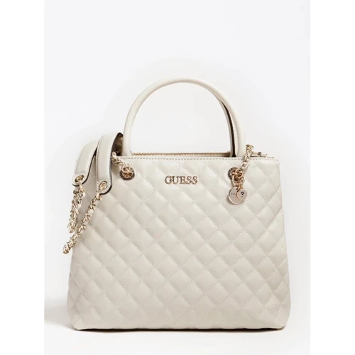 Женская сумка тоут Guess Illy Society Satchel светло-серая (HWVG7970060-GRY)