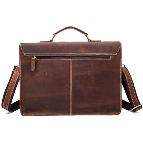Мужская сумка мессенджер Buffalo Bags коричневая (SHIM9033-brown): Фактура Гладкая