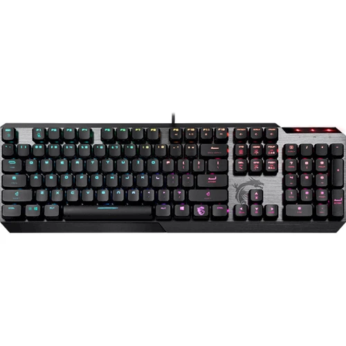 Клавиатура MSI Vigor GK50 Low Profile UA (S11-04UA204-GA7): Подключение проводное