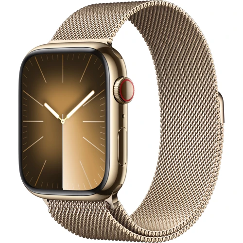 

Apple Watch Series 9 45mm GPS+LTE Gold Stainless Steel Case with Gold Milanese Loop (MRMU3)