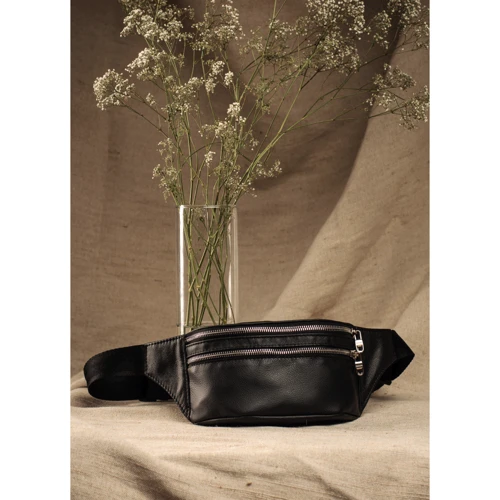 Поясная сумка Sambag Tirso 0SA черная (81333001): Фактура Матовая, Зернистая