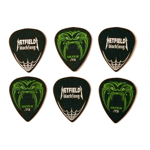 Медиатор Набор медиаторов DUNLOP PH112P.73 HETFIELD'S BLACK FANG PLAYER'S PACK 0.73: Толщина  Средние (0.66 - 0.73 мм)