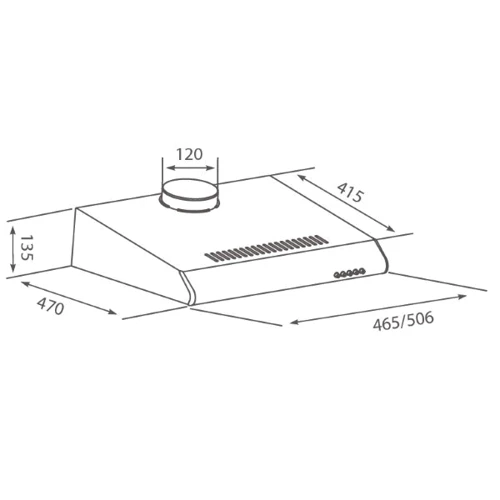 Вытяжка ELEYUS Line I 50 WH фото 6