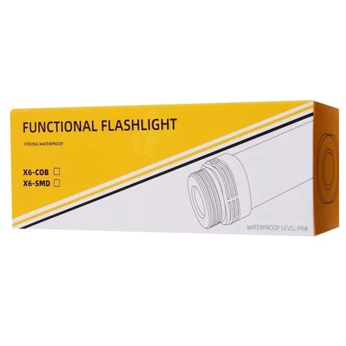 Ліхтар туристичний NCASE LED JS-X6-COB ручний 2600 mAh (39038): Елементи живлення аккумулятор: 2600 мАч