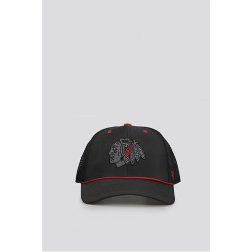 Чоловічі бейсболки 47 Brand NHL Chicago Blackhawks чорна (H-BRPOP04BBP-BK)