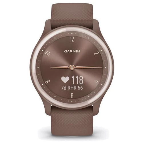 Смарт-часы Garmin Vivomove Sport Cocoa Case and Silicone Band with Peach Gold Accents (010-02566-02): Стандарт защиты 5 ATM
