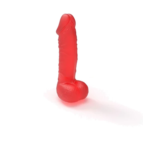 Крафтовое мыло-член с присоской Pure Bliss MINI Red, натуральное