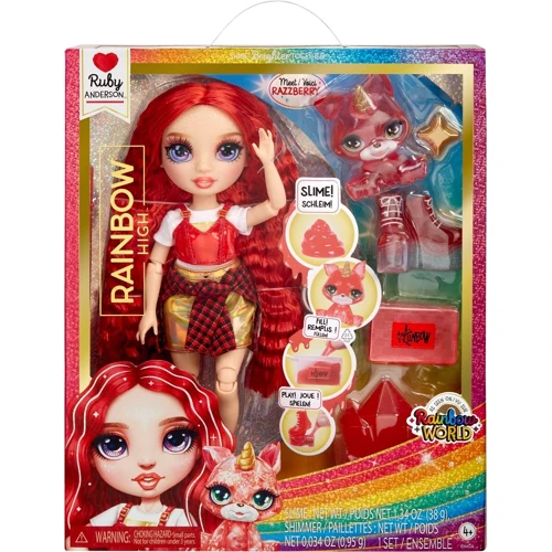 Игровой набор с куклой Rainbow High серии Classic - Руби (со слаймом) (120179)