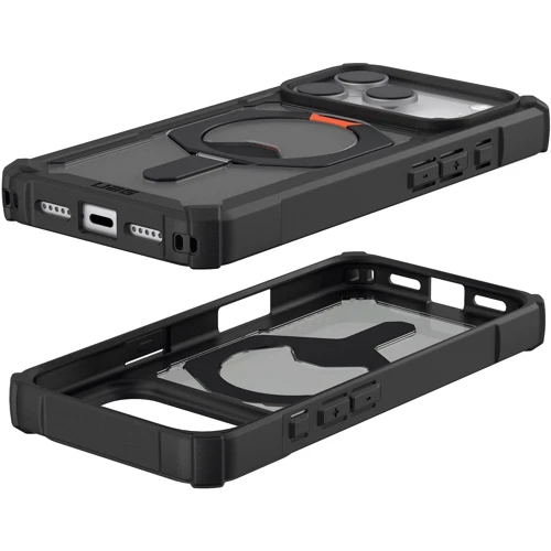Чехол для iPhone Urban Armor Gear UAG Plasma XTE MagSafe Black/Pop Orange (114527114097) for iPhone 17 Pro