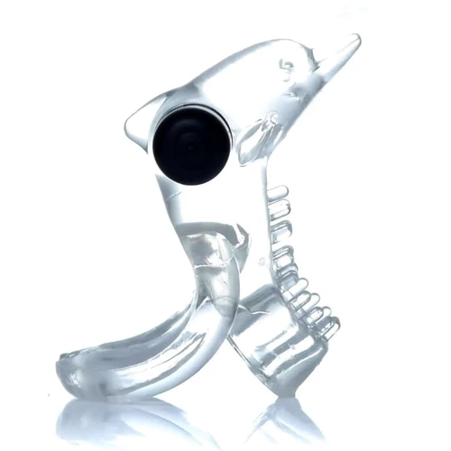 Эрекционное вибро кольцо BOSS - Dolphin Vibro CockRing Clear, BS6700050: Производитель BOSS of TOYS