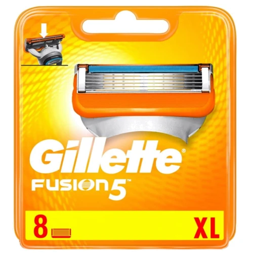 Gillette Fusion Змінний картридж для гоління 8 шт.: Кількість в упаковці, шт 8
