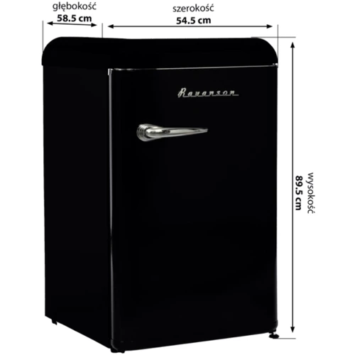 Холодильник Ravanson LKK-120RB: Размеры 89.5x54.5x58.5
