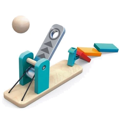 Динамический конструктор HAPE Эффект домино Фабрика роботов 122 эл. (E1057) фото 7