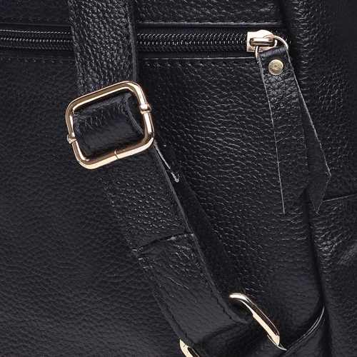 Жіночий рюкзак Keizer чорний (K11039-black): Фактура матова, Зерниста