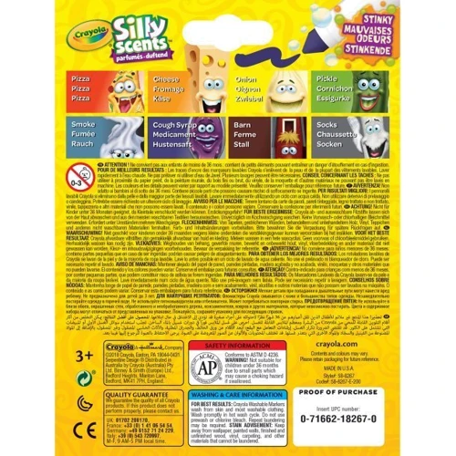 Набір фломастерів Жартівник CRAYOLA Silly Scents Washable з ароматом 8 шт (256346.012): Стать Девочка
