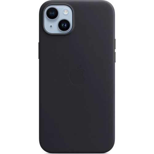 Чехол для iPhone Apple iPhone 14 Plus Leather Case with MagSafe - Midnight (MPP93ZE/A): Материалы кожа