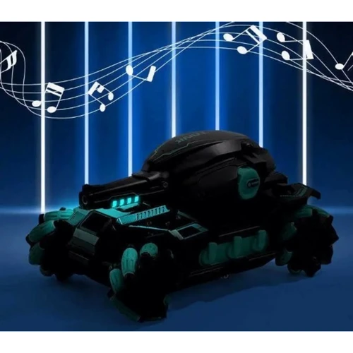 Танк на радіокеруванні: стріляє орбізами, пульт управління та браслет, звук, світло (2 кольори) (HD 3988)