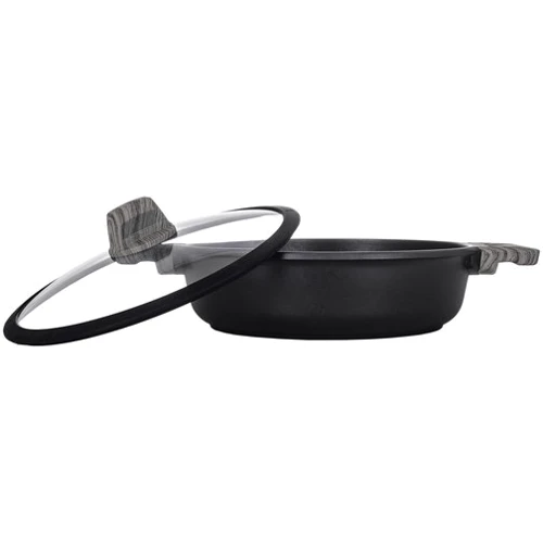 Сотейник RINGEL IQ Be Smart с двумя ручками 28см с крышкой (RG-2124-28): Материал корпуса алюминий