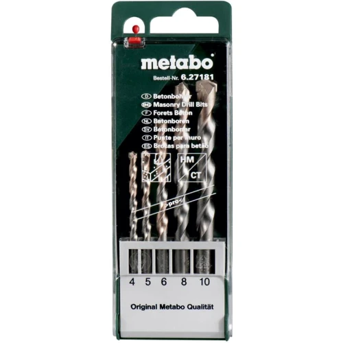 Набір свердл по бетону Metabo 627181000