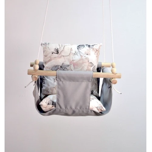 Качели детские Infancy Лепестки тканевая подвесная серая: Тип подвесные качели