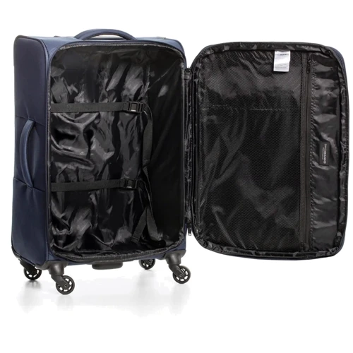 Чемодан Swissbrand Hamilton (L) Navy (SWB_LLHAM603L): Фактура Тканая