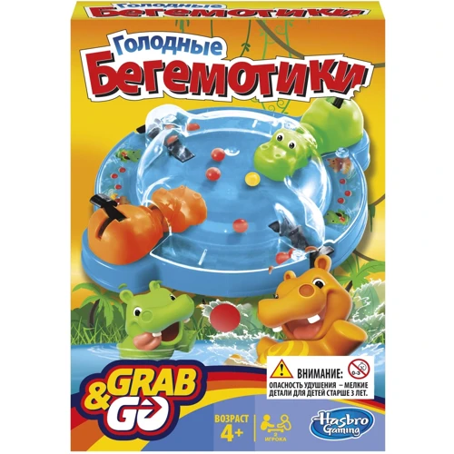 Настольная игра Hasbro, Голодные бегемотики (B1001): Тип Детские