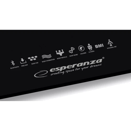 Ваги підлогові Esperanza B.Fit black EBS016K: Максимальна вимірювана вага, кг 180