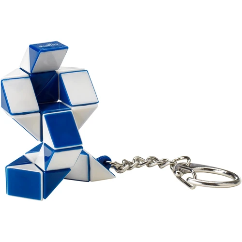 Мини-головоломка Rubik's Змейка бело-голубая с кольцом (RK-000146): Тип Змейка