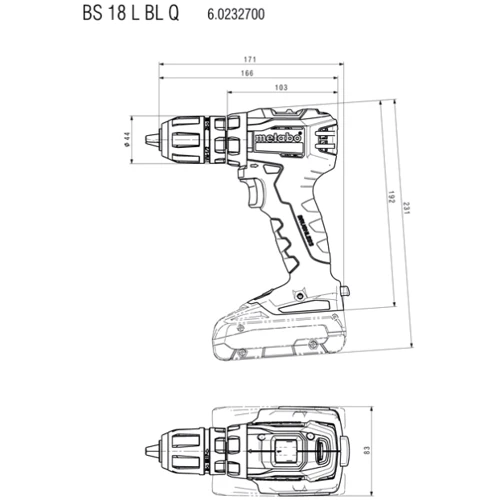 Шуруповерт Metabo BS 18 L BL Q (602327890): Количество скоростей работы 2
