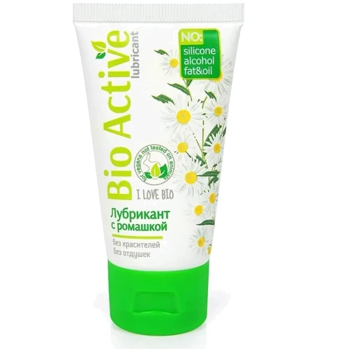 Гель-лубрикант Биоритм BIO ACTIVE с ромашкой и Д-пантенолом, 50 ml