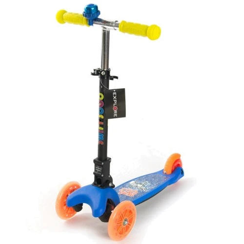 Самокат дитячий 3-х колісний Explore SWIFT SCOO junior+ wheels flach синій