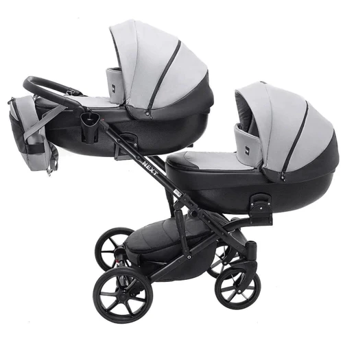 Коляска 2 в 1 для двойни Bair Next DUO Soft 31 серый: Возможность установки люльки опция