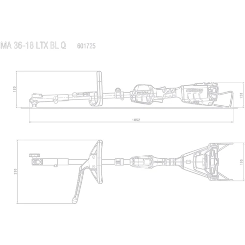Комбисистема Metabo MA 36-18 LTX BL Q (601725850): Тип Мультиинструмент садовый