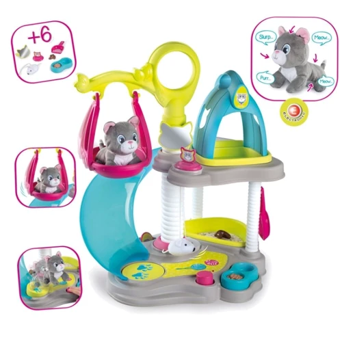 Игровой центр Smoby Домик котенка со звуковыми эффектами, с акс., 3+ (340400)